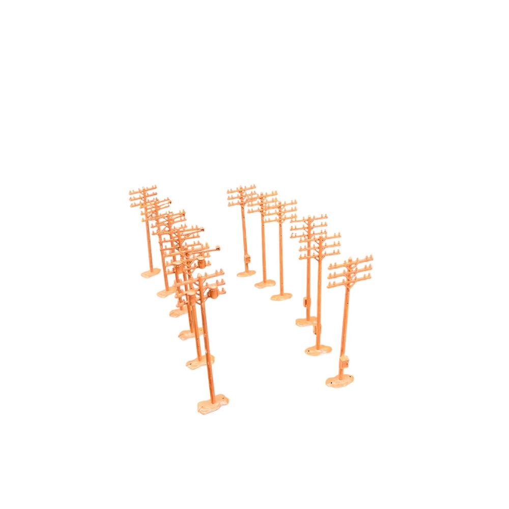 🏗️ Atlas HO Scale Telephone Poles Set of 12 Vintage Model Railroad Scenery 7756 - Picture 5 of 5
